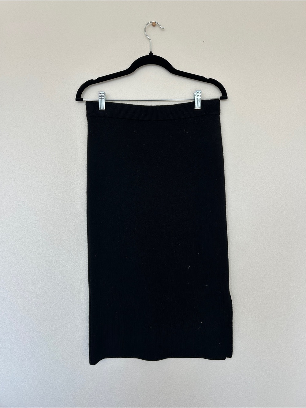 Nordstrom Black Knit Pencil Skirt